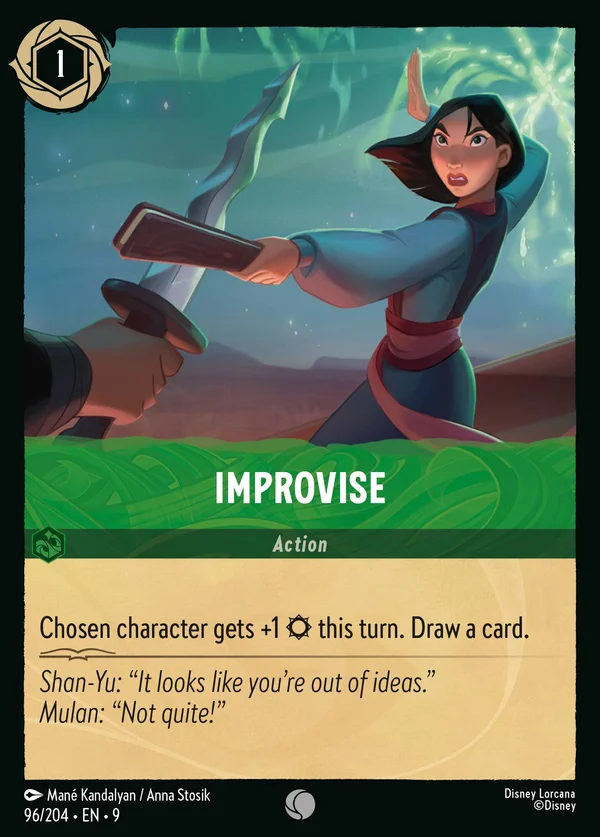 Improvise — Disney Lorcana Action card from Fabled