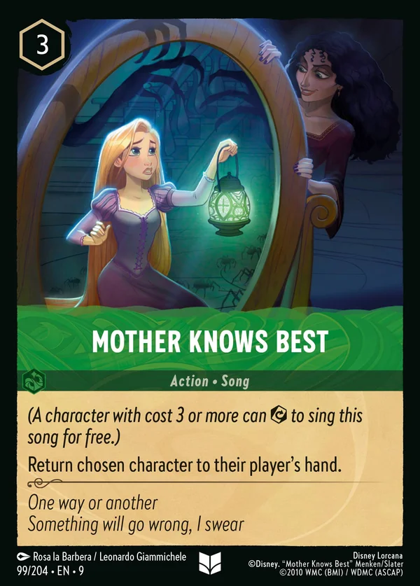 Mother Knows Best — Disney Lorcana Action card from Fabled