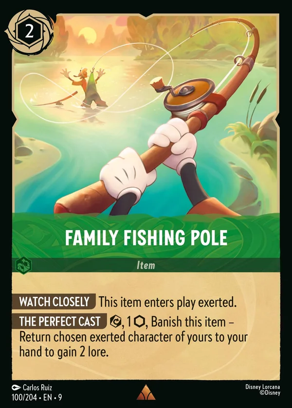 Family Fishing Pole — Disney Lorcana Item card from Fabled