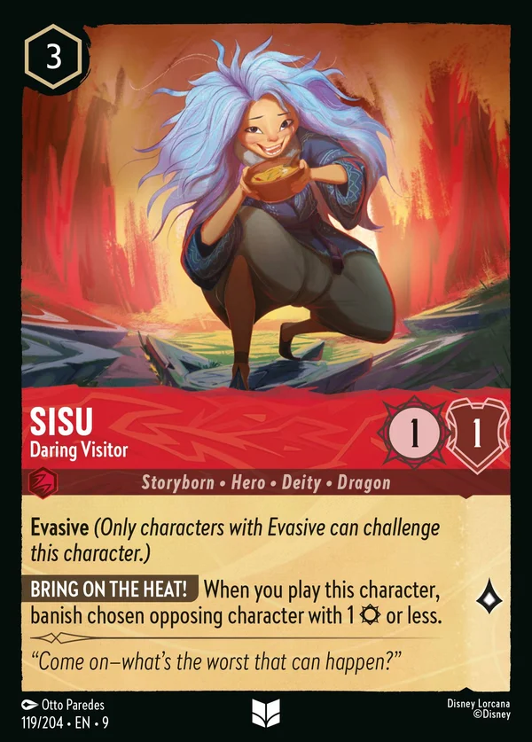 Sisu - Daring Visitor — Disney Lorcana Character card from Fabled