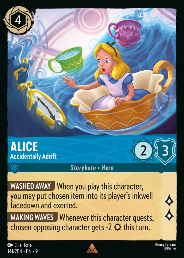 Alice - Accidentally Adrift — Disney Lorcana Character card from Fabled