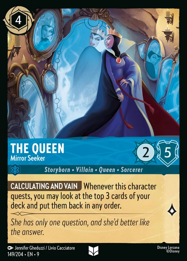 The Queen - Mirror Seeker — Disney Lorcana Character card from Fabled