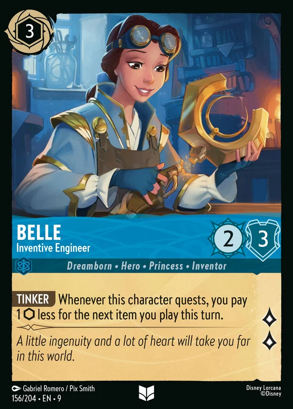 Belle - Inventive Engineer — Disney Lorcana Character card from Fabled