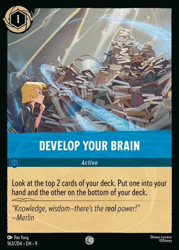 Develop Your Brain — Disney Lorcana Action card from Fabled
