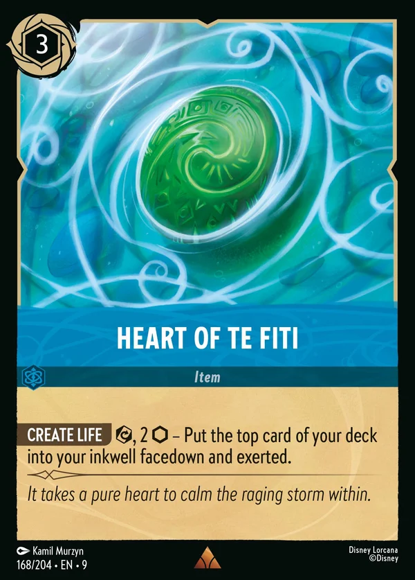 Heart of Te Fiti — Disney Lorcana Item card from Fabled