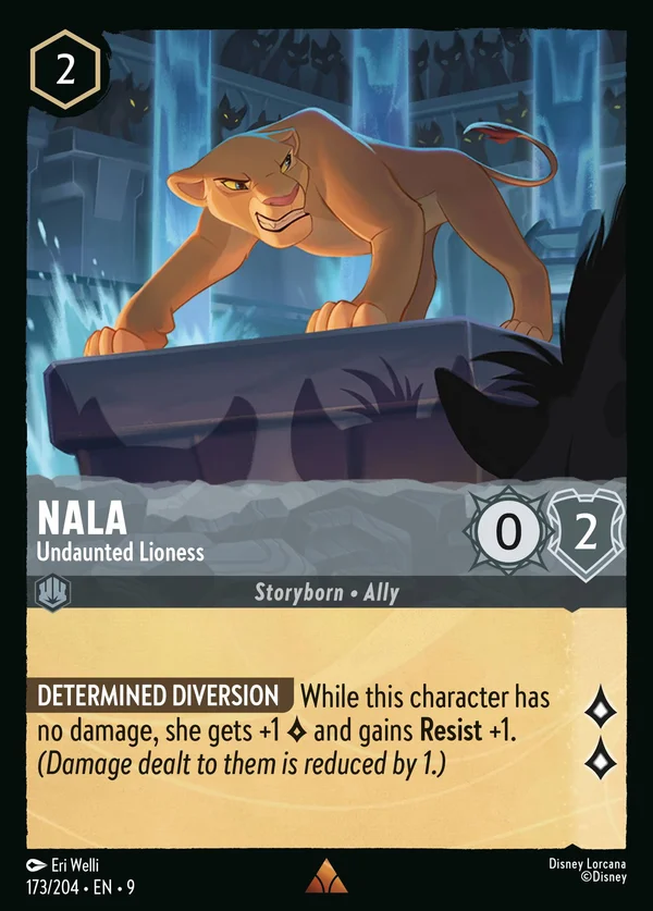 Nala - Undaunted Lioness — Disney Lorcana Character card from Fabled