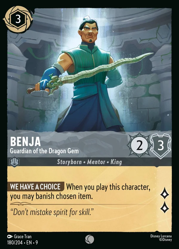 Benja - Guardian of the Dragon Gem — Disney Lorcana Character card from Fabled