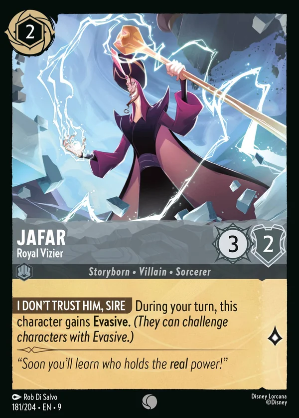 Jafar - Royal Vizier — Disney Lorcana Character card from Fabled