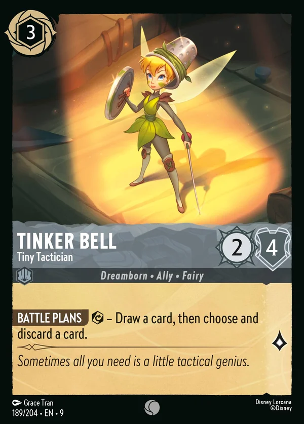Tinker Bell - Tiny Tactician — Disney Lorcana Character card from Fabled
