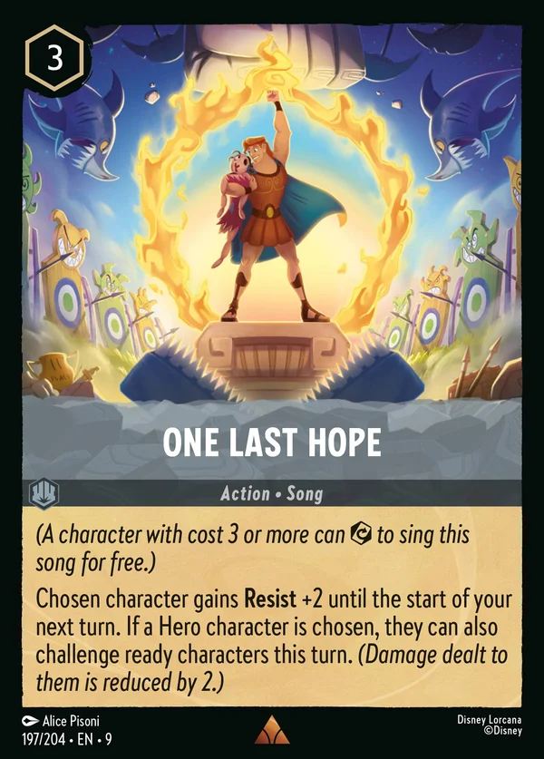 One Last Hope — Disney Lorcana Action card from Fabled