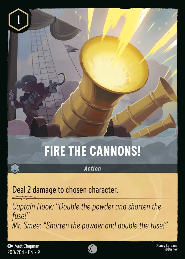 Fire the Cannons! — Disney Lorcana Action card from Fabled