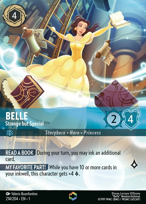 Belle - Strange but Special — Disney Lorcana Character card from The First Chapter