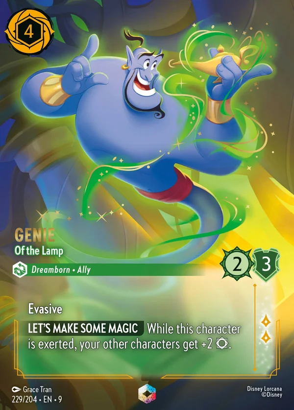 Genie - Of the Lamp — Disney Lorcana Character card from Fabled