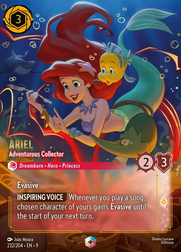 Ariel - Adventurous Collector — Disney Lorcana Character card from Fabled