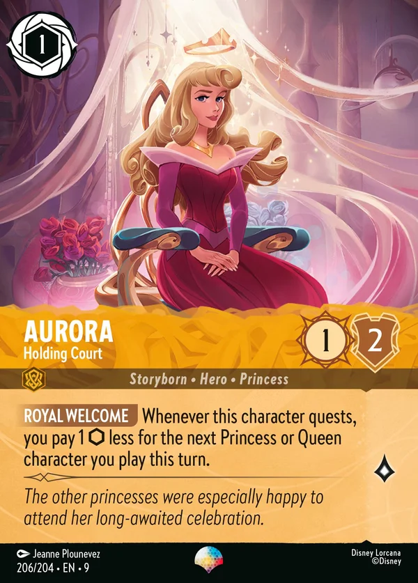 Aurora - Holding Court — Disney Lorcana Character card from Fabled