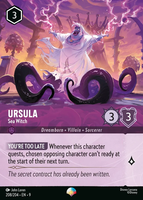 Ursula - Sea Witch — Disney Lorcana Character card from Fabled