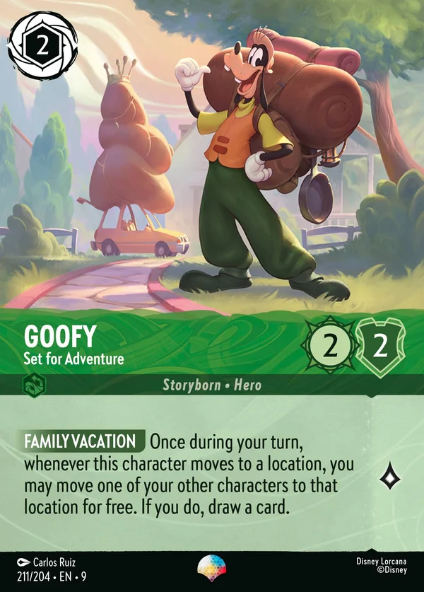 Goofy - Set for Adventure — Disney Lorcana Character card from Fabled