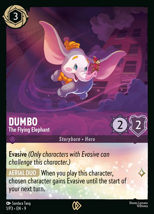 Dumbo - The Flying Elephant — Disney Lorcana Character card from Fabled