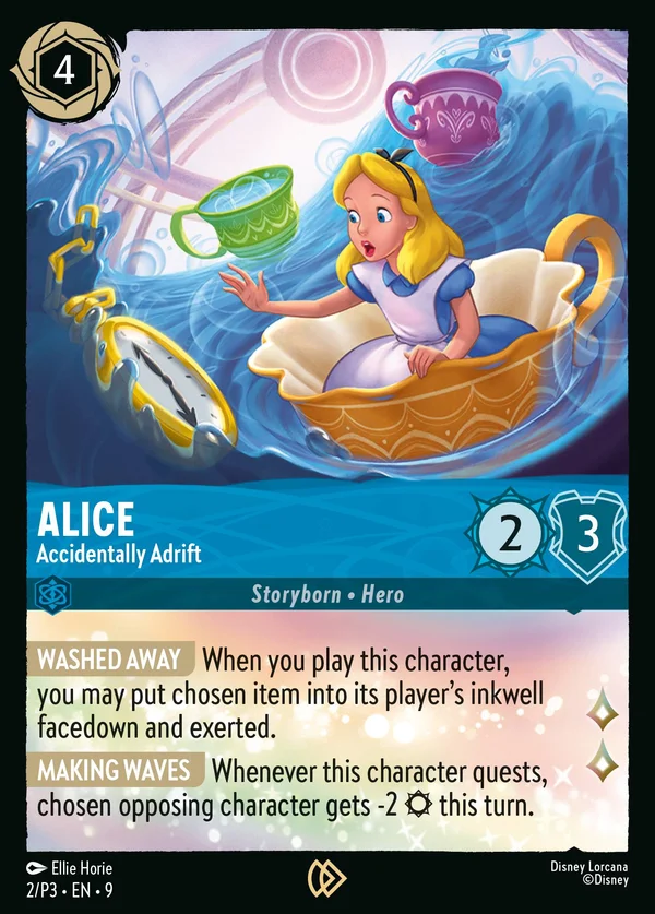 Alice - Accidentally Adrift — Disney Lorcana Character card from Fabled