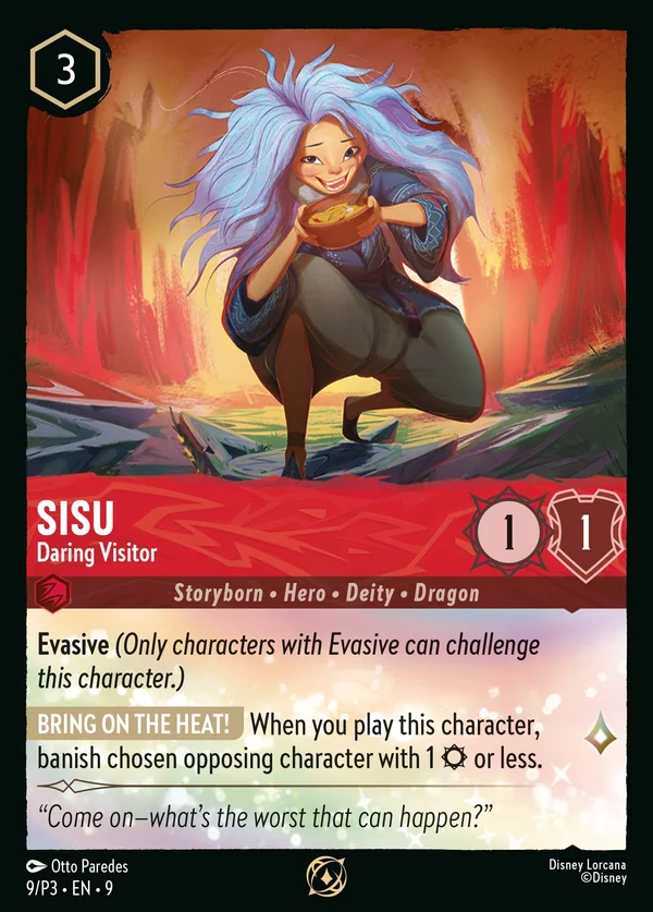 Sisu - Daring Visitor — Disney Lorcana Character card from Fabled