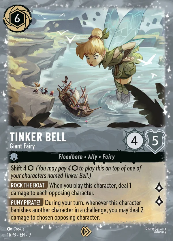 Tinker Bell - Giant Fairy — Disney Lorcana Character card from Fabled
