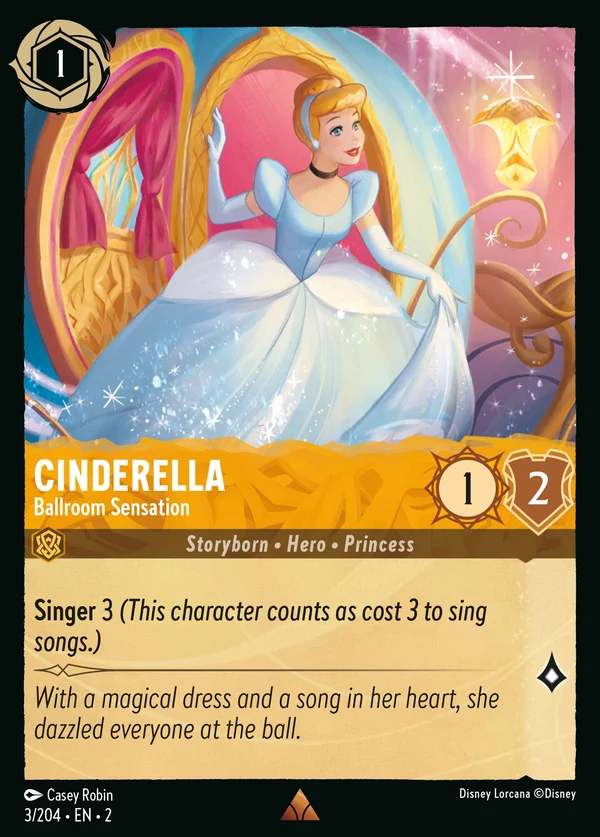 Cinderella - Ballroom Sensation — Disney Lorcana Character card from Rise of the Floodborn