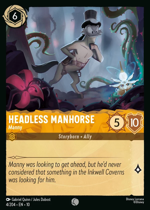 Headless Manhorse - Manny — Disney Lorcana Character card from Whispers in the Well