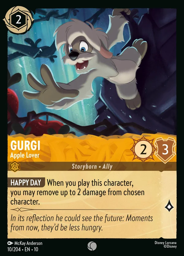 Gurgi - Apple Lover — Disney Lorcana Character card from Whispers in the Well
