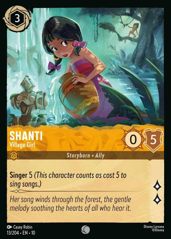 Shanti - Village Girl — Disney Lorcana Character card from Whispers in the Well