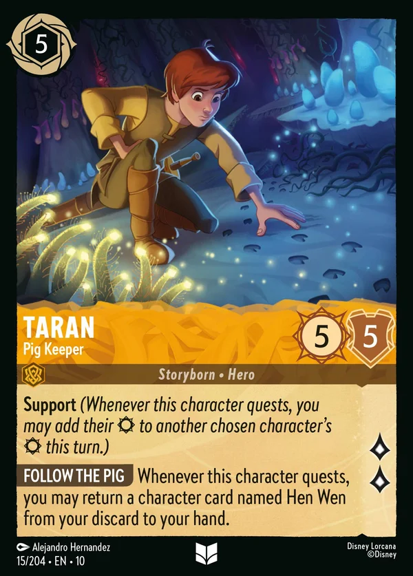 Taran - Pig Keeper — Disney Lorcana Character card from Whispers in the Well