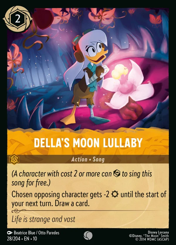 Della's Moon Lullaby — Disney Lorcana Action card from Whispers in the Well