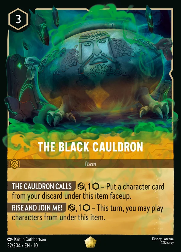 The Black Cauldron — Disney Lorcana Item card from Whispers in the Well