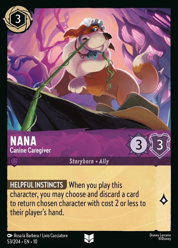 Nana - Canine Caregiver — Disney Lorcana Character card from Whispers in the Well