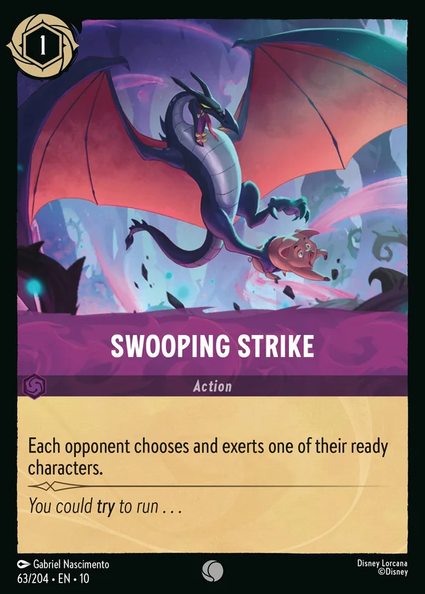 Swooping Strike — Disney Lorcana Action card from Whispers in the Well