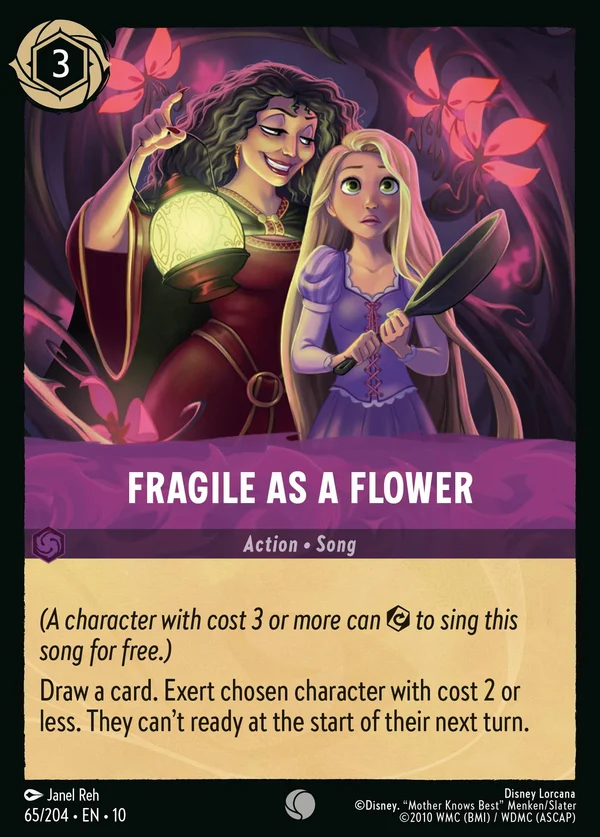 Fragile as a Flower — Disney Lorcana Action card from Whispers in the Well