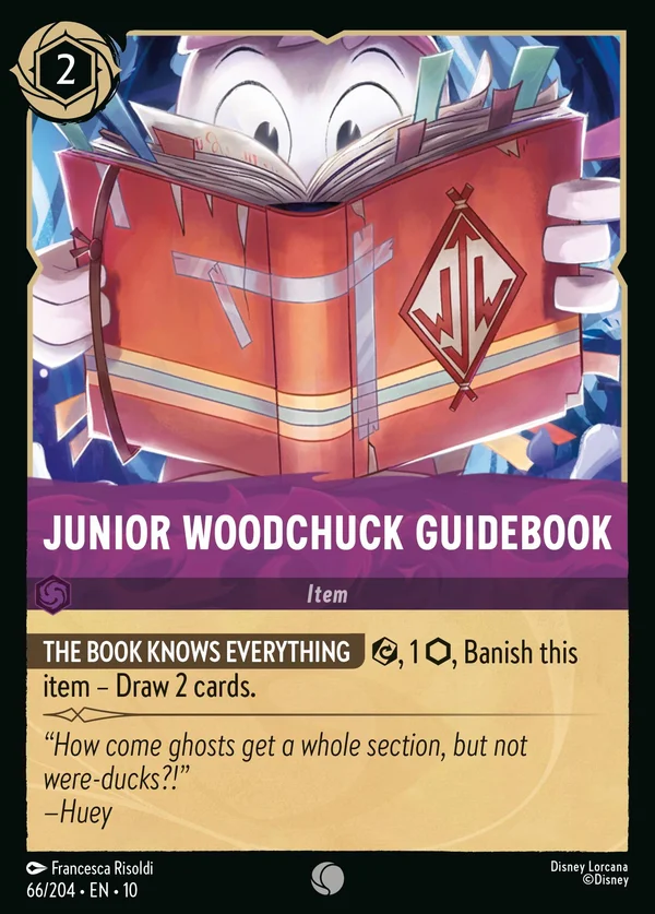 Junior Woodchuck Guidebook — Disney Lorcana Item card from Whispers in the Well