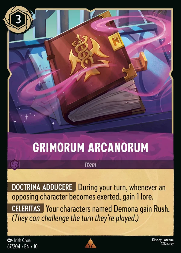 Grimorum Arcanorum — Disney Lorcana Item card from Whispers in the Well