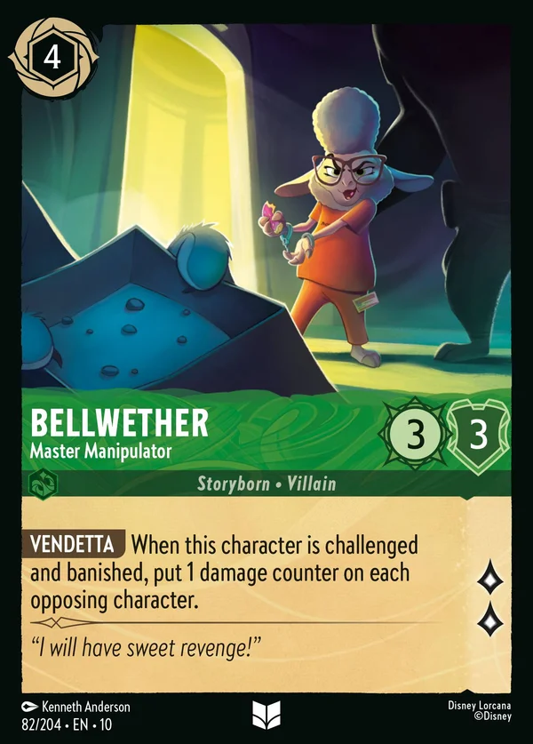 Bellwether - Master Manipulator — Disney Lorcana Character card from Whispers in the Well
