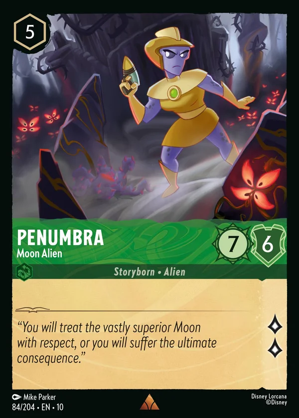 Penumbra - Moon Alien — Disney Lorcana Character card from Whispers in the Well