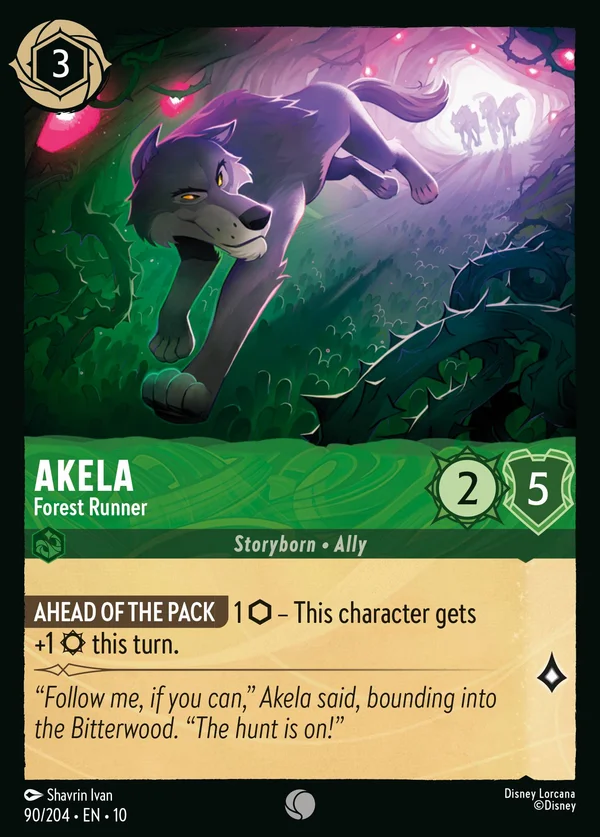 Akela - Forest Runner — Disney Lorcana Character card from Whispers in the Well