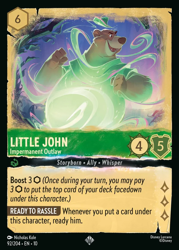 Little John - Impermanent Outlaw — Disney Lorcana Character card from Whispers in the Well