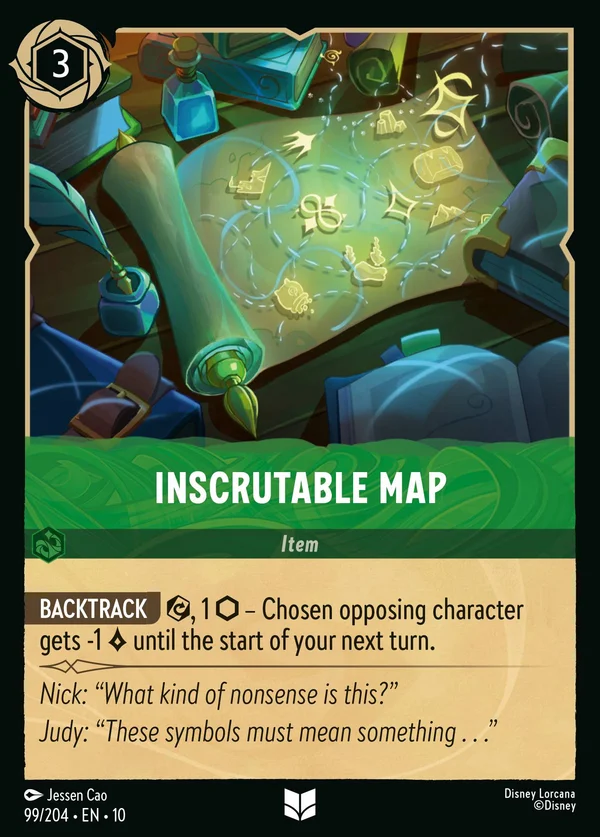 Inscrutable Map — Disney Lorcana Item card from Whispers in the Well