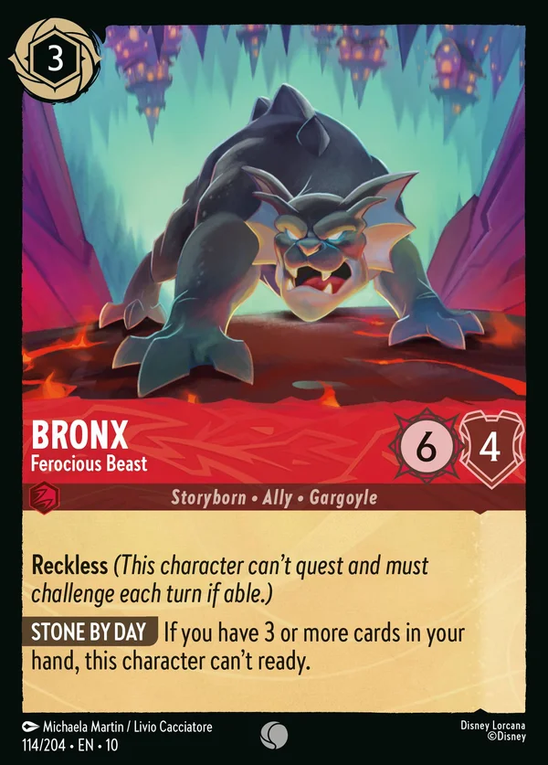 Bronx - Ferocious Beast — Disney Lorcana Character card from Whispers in the Well