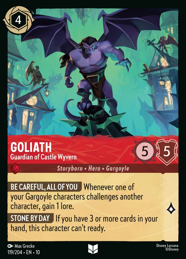 Goliath - Guardian of Castle Wyvern — Disney Lorcana Character card from Whispers in the Well