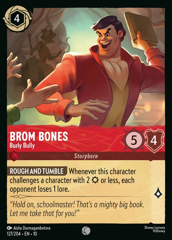 Brom Bones - Burly Bully — Disney Lorcana Character card from Whispers in the Well