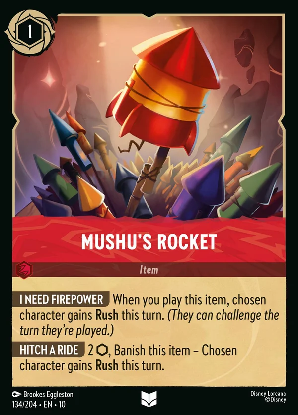 Mushu's Rocket — Disney Lorcana Item card from Whispers in the Well