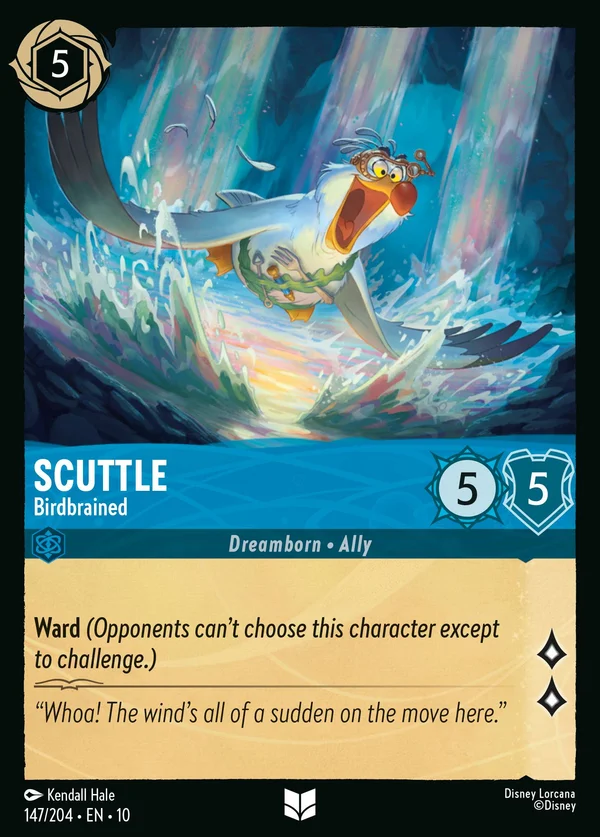 Scuttle - Birdbrained — Disney Lorcana Character card from Whispers in the Well