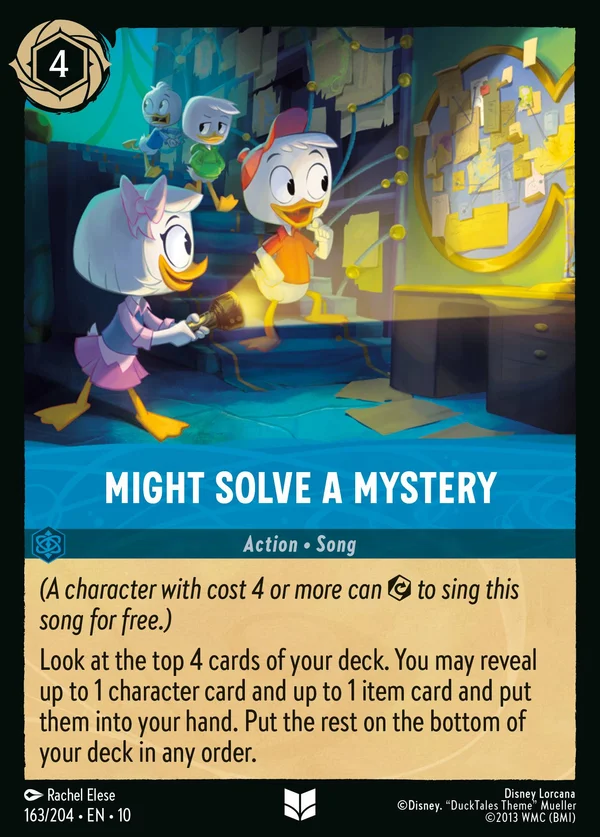 Might Solve a Mystery — Disney Lorcana Action card from Whispers in the Well