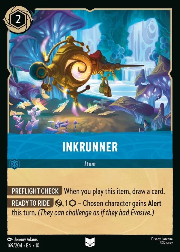 Inkrunner — Disney Lorcana Item card from Whispers in the Well