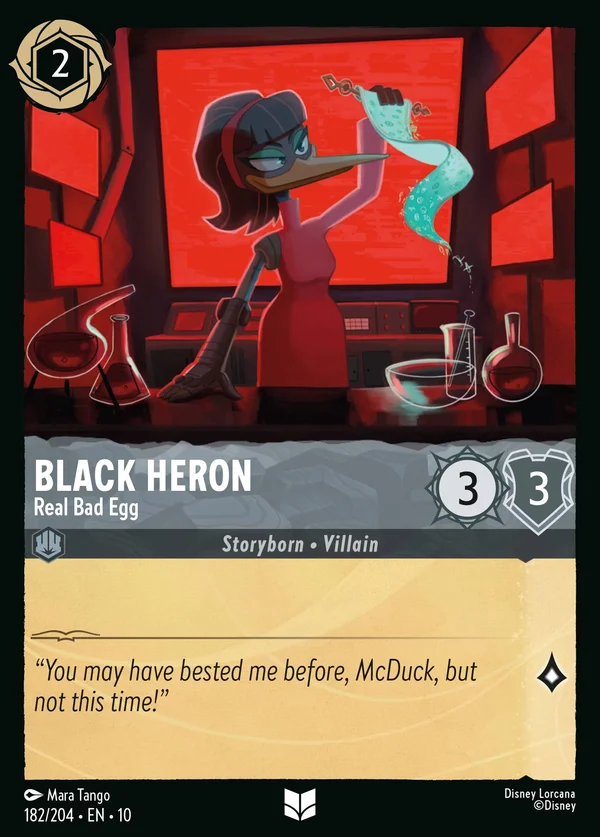 Black Heron - Real Bad Egg — Disney Lorcana Character card from Whispers in the Well